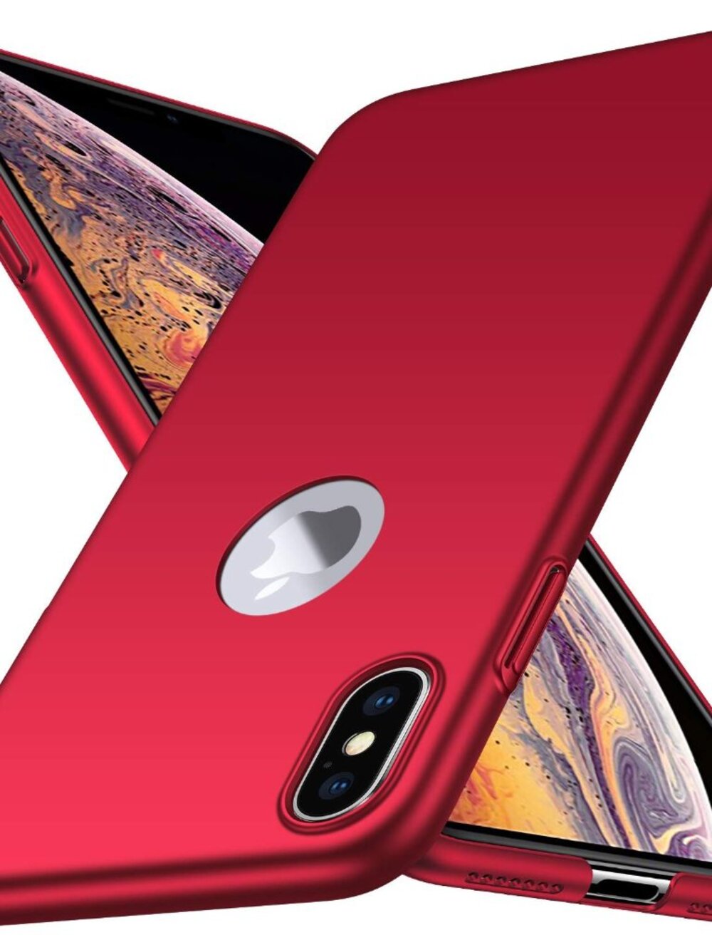 NEW iPhone Xs 10s Max Case Cover Slim Thin Red
